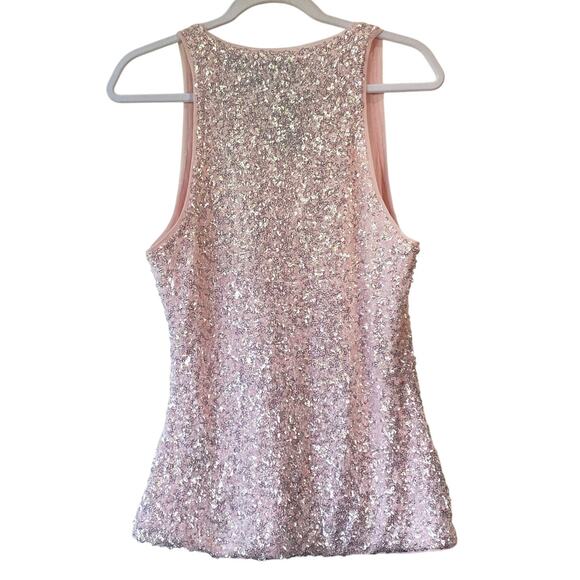 Ganni 3D Sequins Top Mauve Chalk - Picture 8 of 13
